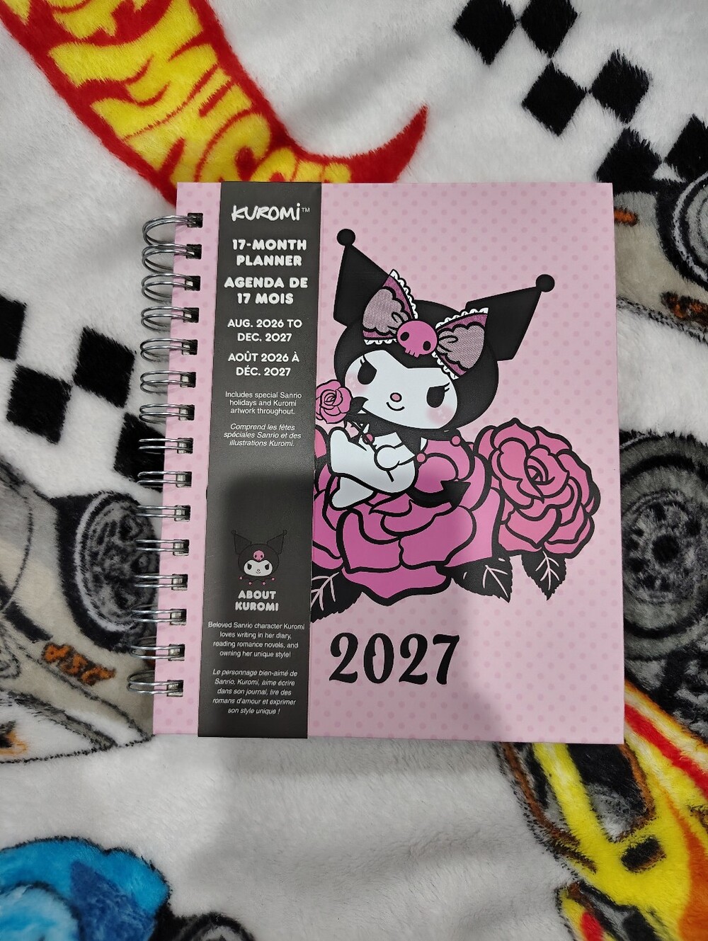 Sanrio Kuromi 2027 Pink and Black 17-Month Planner